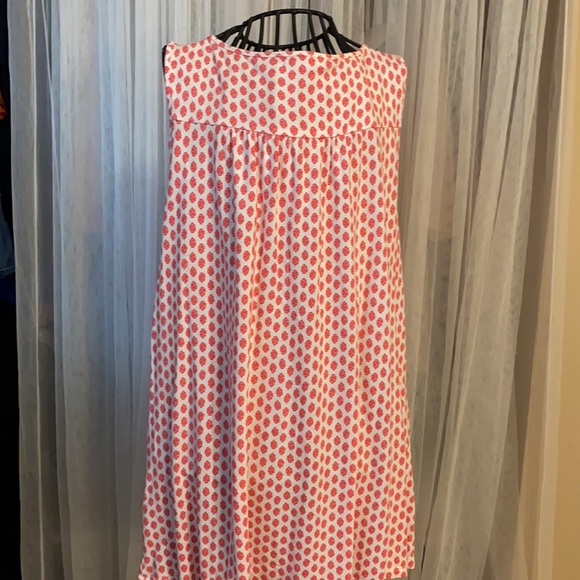 Old Navy Lg Coral print sleeveless boho top - Picture 6 of 6